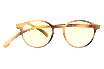 Klammeraffen-Lesebrille-No12-Blaufilter-horn No. 12 60% Horn