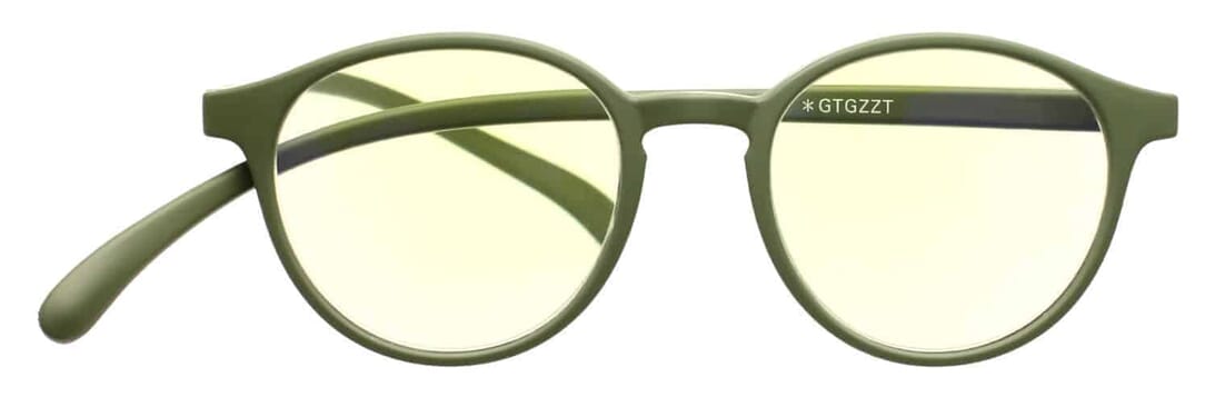 Klammeraffen-Lesebrille-No12-Blaufilter-olive No. 12 60% Olive