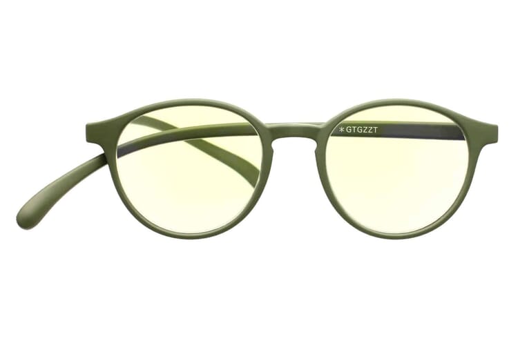 Klammeraffen-Lesebrille-No12-Blaufilter-olive No. 12 60% Olive