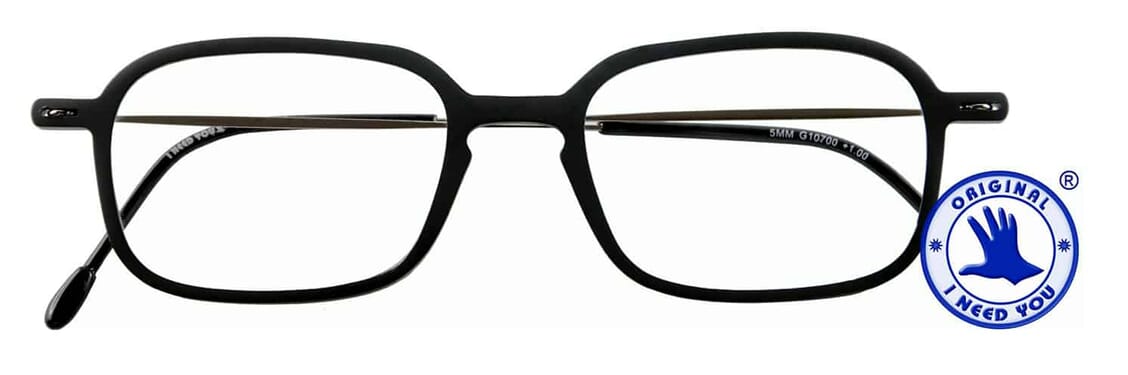 5MM-Square_G11700_black_front Lesebrille I Need You 5mm square schwarz geschlossen
