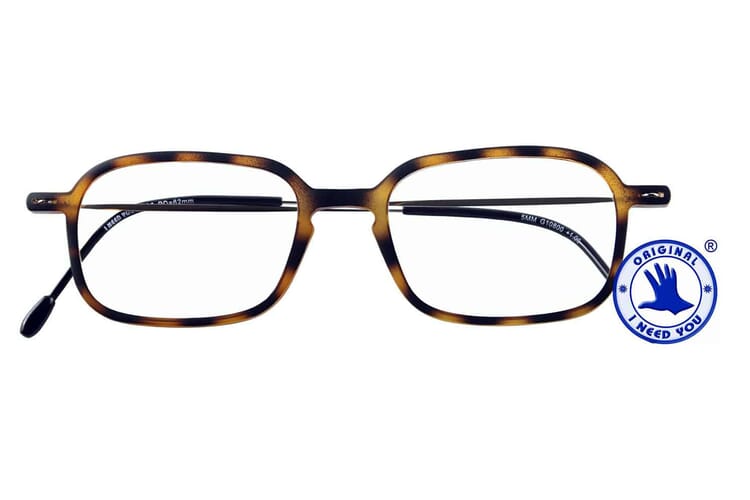 5MM-Square_G11800_havanna_front Lesebrille I Need You 5mm square havanna geschlossen