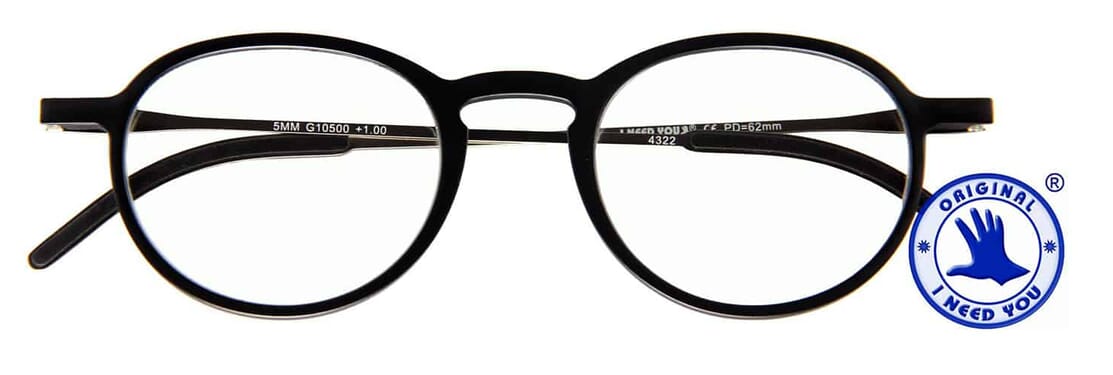 5MM_G10500_black_front Lesebrille I Need You 5mm schwarz geschlossen