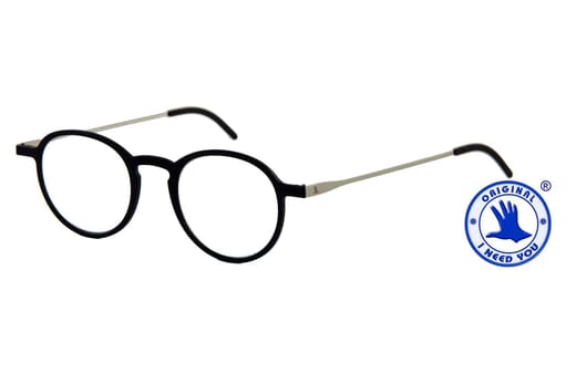 Lesebrille I Need You 5mm schwarz seitlich