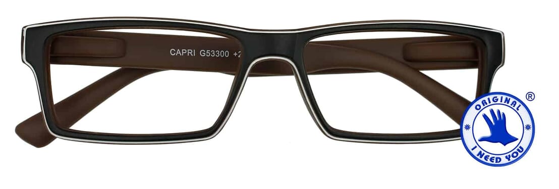 CAPRI_G53300_brown_front Reading glasses I NEED YOU Capri brown
