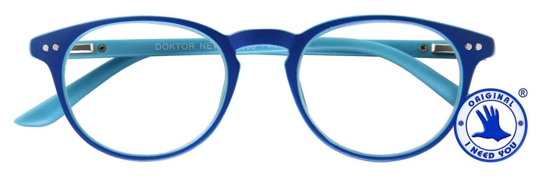 DOKTOR-New_G66000_blue-blue_front Lesebrille I Need You Doktor New blau Produktbild front