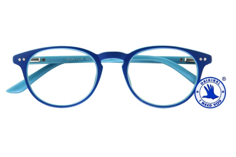 DOKTOR-New_G66000_blue-blue_front Reading glasses I Need You Doctor New blue Product image front