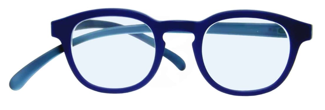 klammeraffe-blaufilterbrille-no14-blue-blue-ABR Lesebrille mit Blaulichtfilter 90% Klammeraffe no. 14 blue Produktbild front
