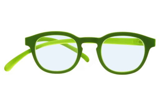 Lesebrille mit Blaulichtfilter Klammeraffe no. 14 green Produktbild front