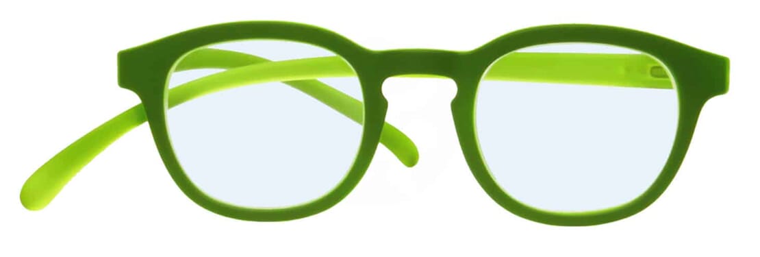 klammeraffe-blaufilterbrille-no14-green-green-ABR Lesebrille mit Blaulichtfilter Klammeraffe no. 14 green Produktbild front