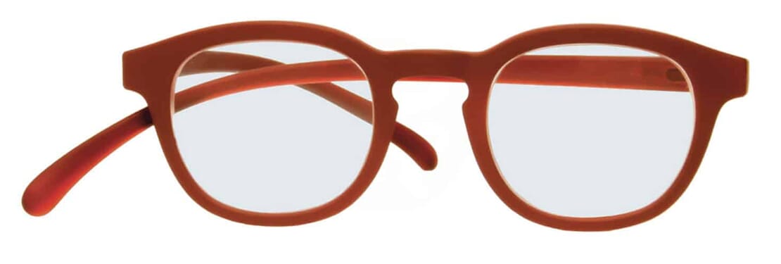 klammeraffe-blaufilterbrille-no14-red-red-ABR Lesebrille mit Blaulichtfilter Klammeraffe no. 14 red Produktbild front