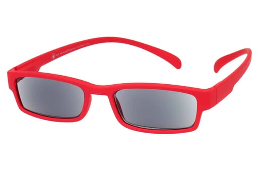 Sonnenlesebrille Klammeraffe 01 Bright Red offen