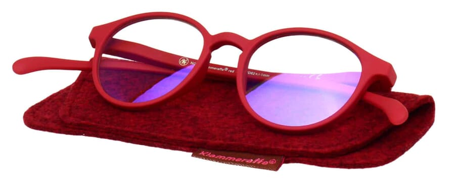 Blaufilter-Lesebrille-Klammeraffe-12-auf-Etui-red No. 12 60% Red
