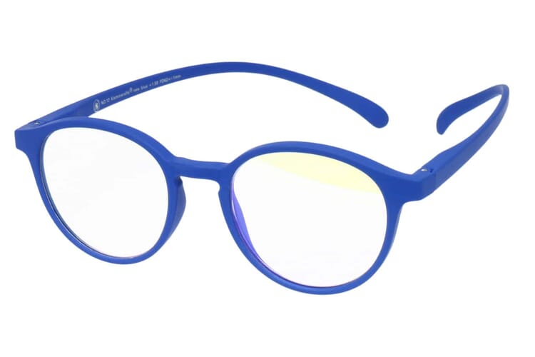 Blaufilter-Lesebrille-Klammeraffe-12-offen-frontal-new-blue No. 12 60% New blue