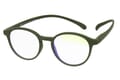 Blaufilter-Lesebrille-Klammeraffe-12-offen-frontal-olive No. 12 60% Olive