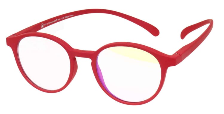 Blaufilter-Lesebrille-Klammeraffe-12-offen-frontal-red No. 12 60% Red