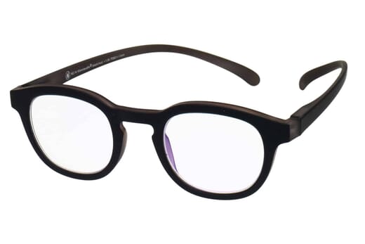 Lesebrille mit Blaulichtfilter Klammeraffe no. 14 black mud Produktbild side