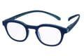 Blaufilter-Lesebrille-Klammeraffe-14-offen-frontal-blue-blue Lesebrille Klammeraffe no. 14 blue Produktbild side