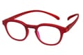 Blaufilter-Lesebrille-Klammeraffe-14-offen-frontal-red-red Lesebrille mit Blaulichtfilter Klammeraffe no. 14 red Produktbild side