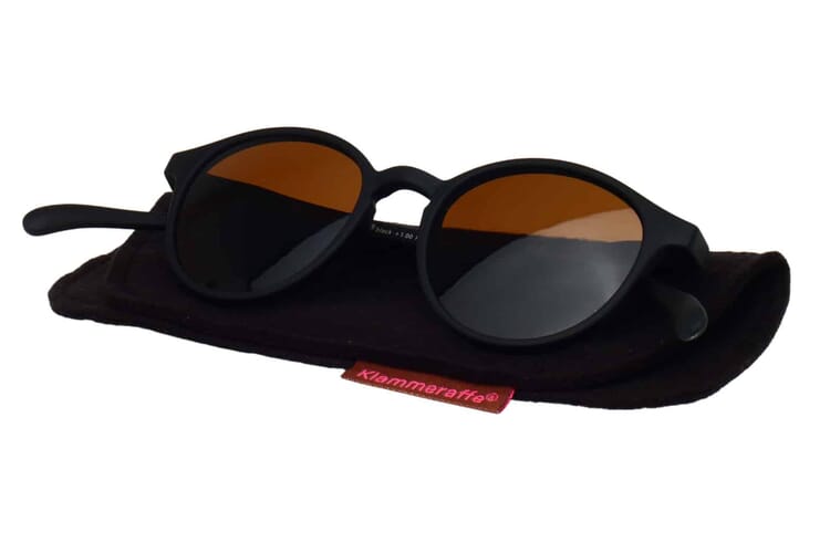 Sonnenlesebrille-Klammeraffe-12-auf-Etui-black No. 12 Black