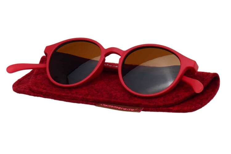Sonnenlesebrille-Klammeraffe-12-auf-Etui-red No. 12 Red