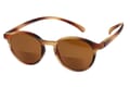 Sonnenlesebrille-bifokal-Klammeraffe-12-offen-frontal-horn No. 12 bifokal Horn
