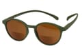 Sonnenlesebrille-bifokal-Klammeraffe-12-offen-frontal-olive No. 12 bifokal Olive