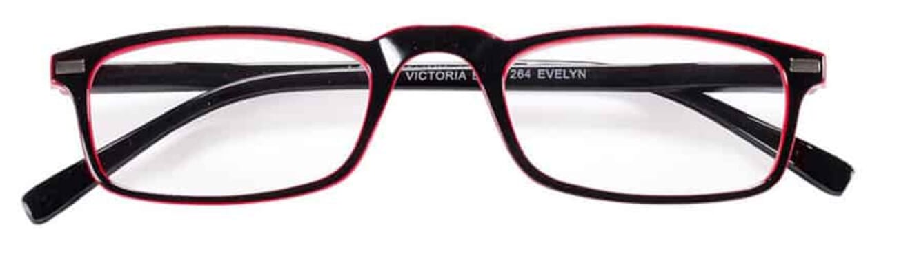reading-glasses-victoria-collection-EVELYN_2_1 Reading glasses Victoria Collection Evelyn black red frontal
