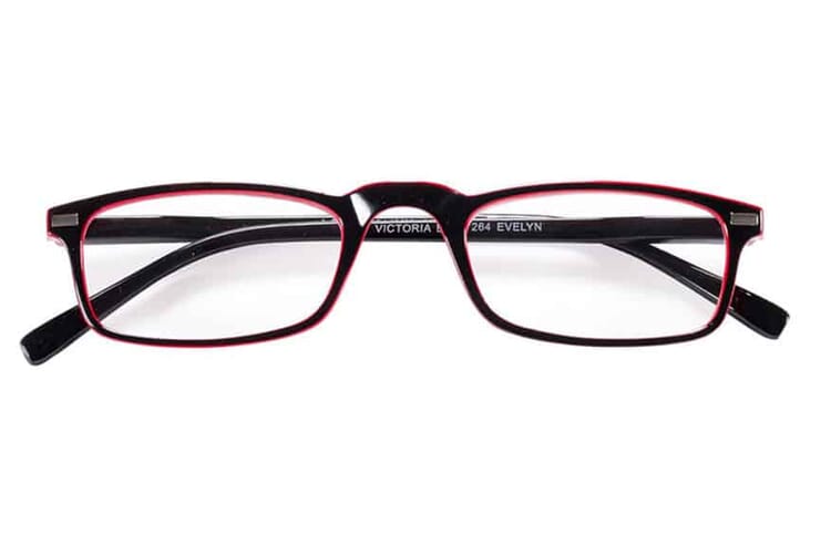 lesebrille-victoria-collection-EVELYN_2_1 Lesebrille Victoria Collection Evelyn schwarz rot frontal