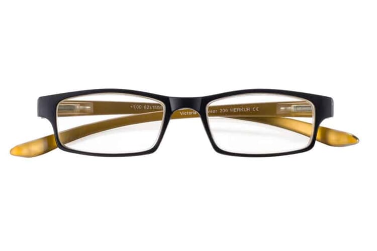 lesebrille-victoria-collection-MERKUR_2_3 Lesebrille Victoria Merkur gelb Produktbild front