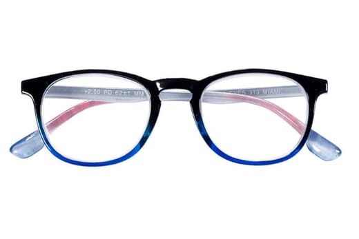 Lesebrille Victoria Collection Miami schwarz-blau frontal