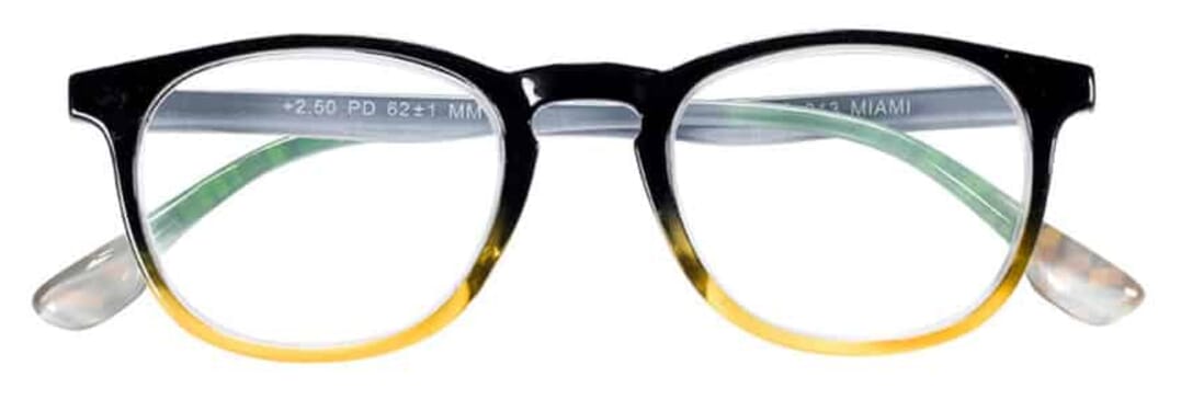 lesebrille-victoria-collection-MIAMI_2_3 Lesebrille Victoria Collection Miami schwarz-orange frontal