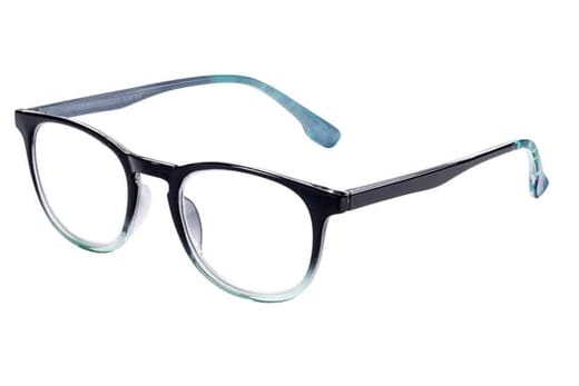 Lesebrille Victoria Collection Miami schwarz-türkis seitlich