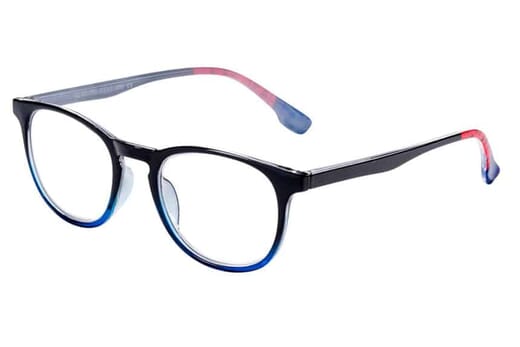 Lesebrille Victoria Collection Miami schwarz-blau frontal