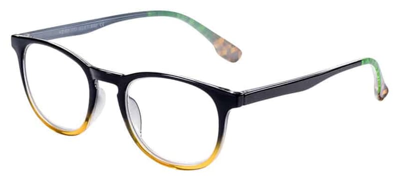 lesebrille-victoria-collection-MIAMI_6_3 Lesebrille Victoria Collection Miami schwarz-orange seitlich