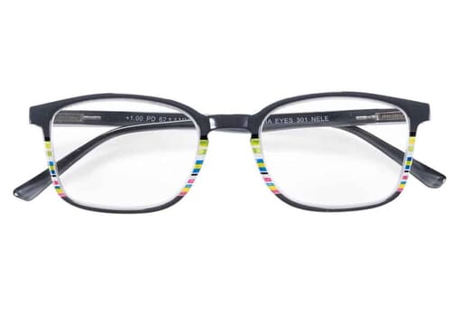 Lesebrille Victoria Collection Nele grau frontal
