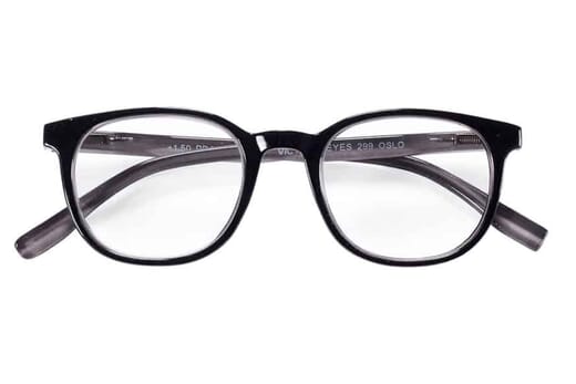 Lesebrille Victoria Collection Oslo schwarz-grau frontal