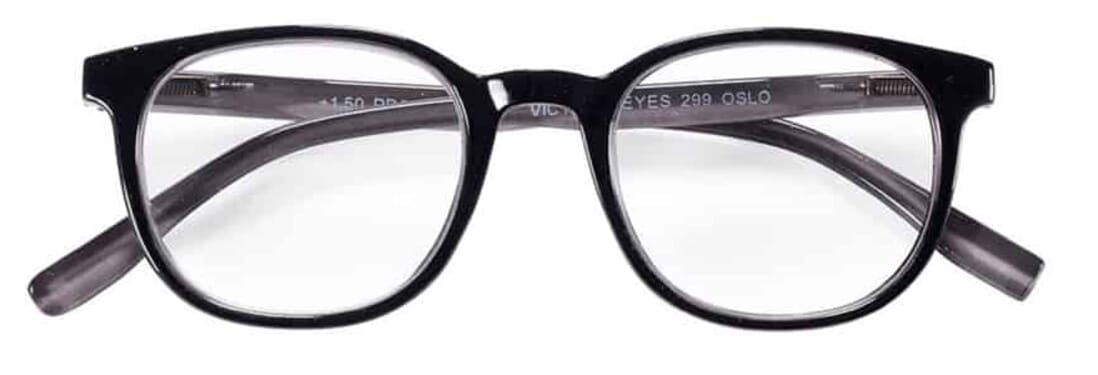 reading-glasses-victoria-collection-OSLO_2_1 Reading glasses Victoria Collection Oslo black-grey frontal