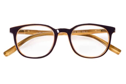 Lesebrille Victoria Collection Oslo braun-orange frontal