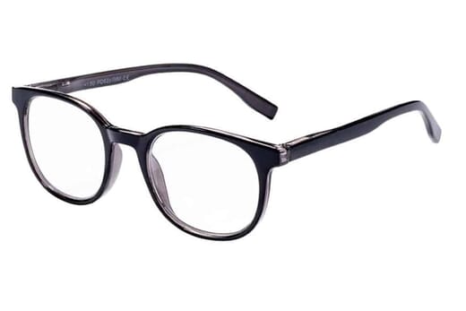 Lesebrille Victoria Collection Oslo schwarz-grau seitlich