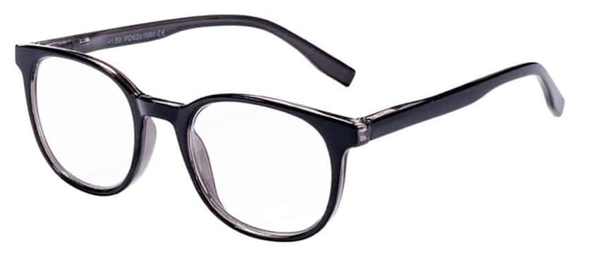 lesebrille-victoria-collection-OSLO_6_1 Lesebrille Victoria Collection Oslo schwarz-grau seitlich