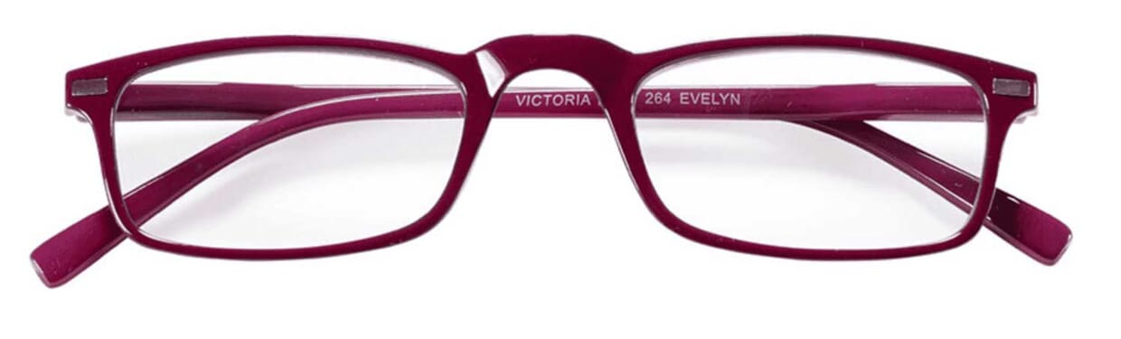 vic-evelyn-pink-grau-frontal Lesebrille Victoria Evelyn Produktbild