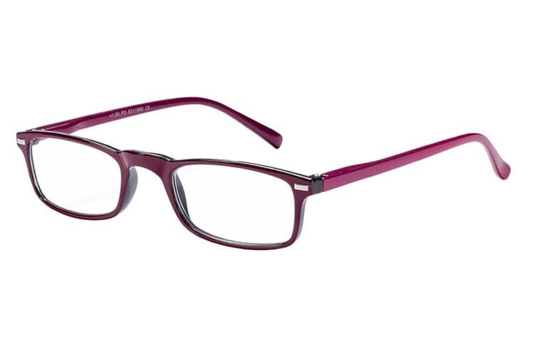 vic-evelyn-pink-grau-seitlich Lesebrille Victoria Evelyn Produktbild