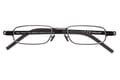 g4900-vorne Lesebrille I Need You 8mm schwarz frontal