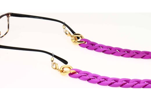 Silk Brillenkette Neon purple