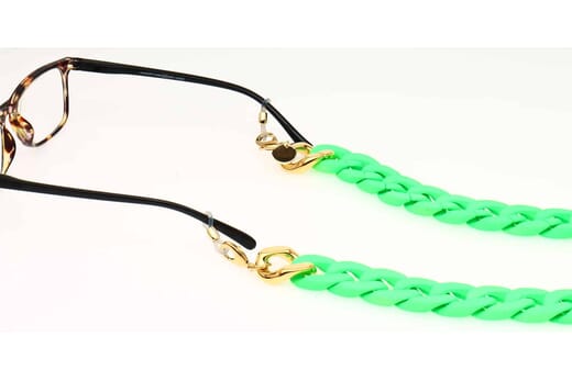 Silk Brillenkette Neon green