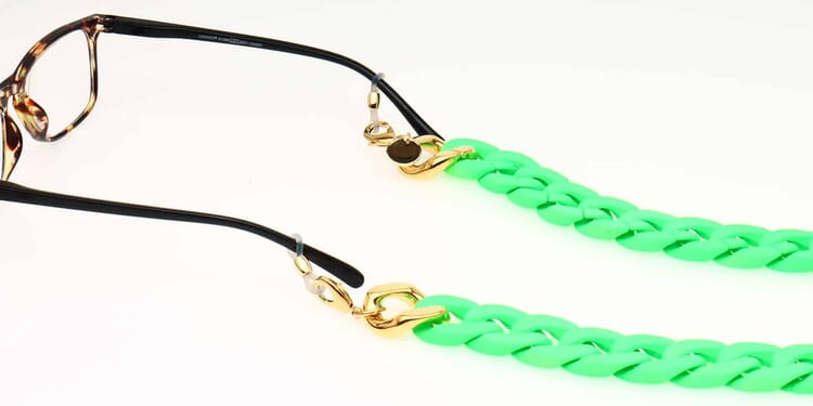 silk-neon-green-3 Silk Brillenkette Neon green