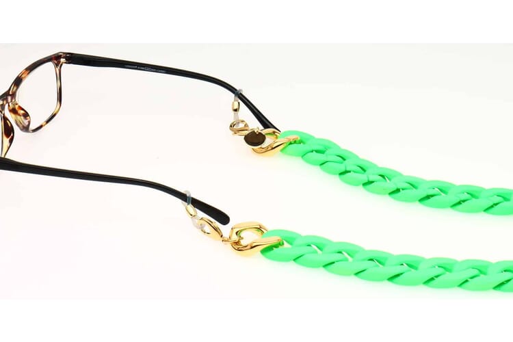 silk-neon-green-3 Silk Brillenkette Neon green