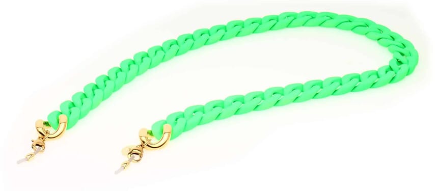 silk-neon-green-gold-1 Silk Brillenkette Neon green
