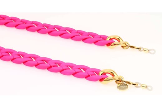 Silk Brillenkette Neon pink