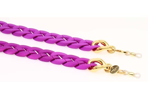 Silk Brillenkette Neon purple
